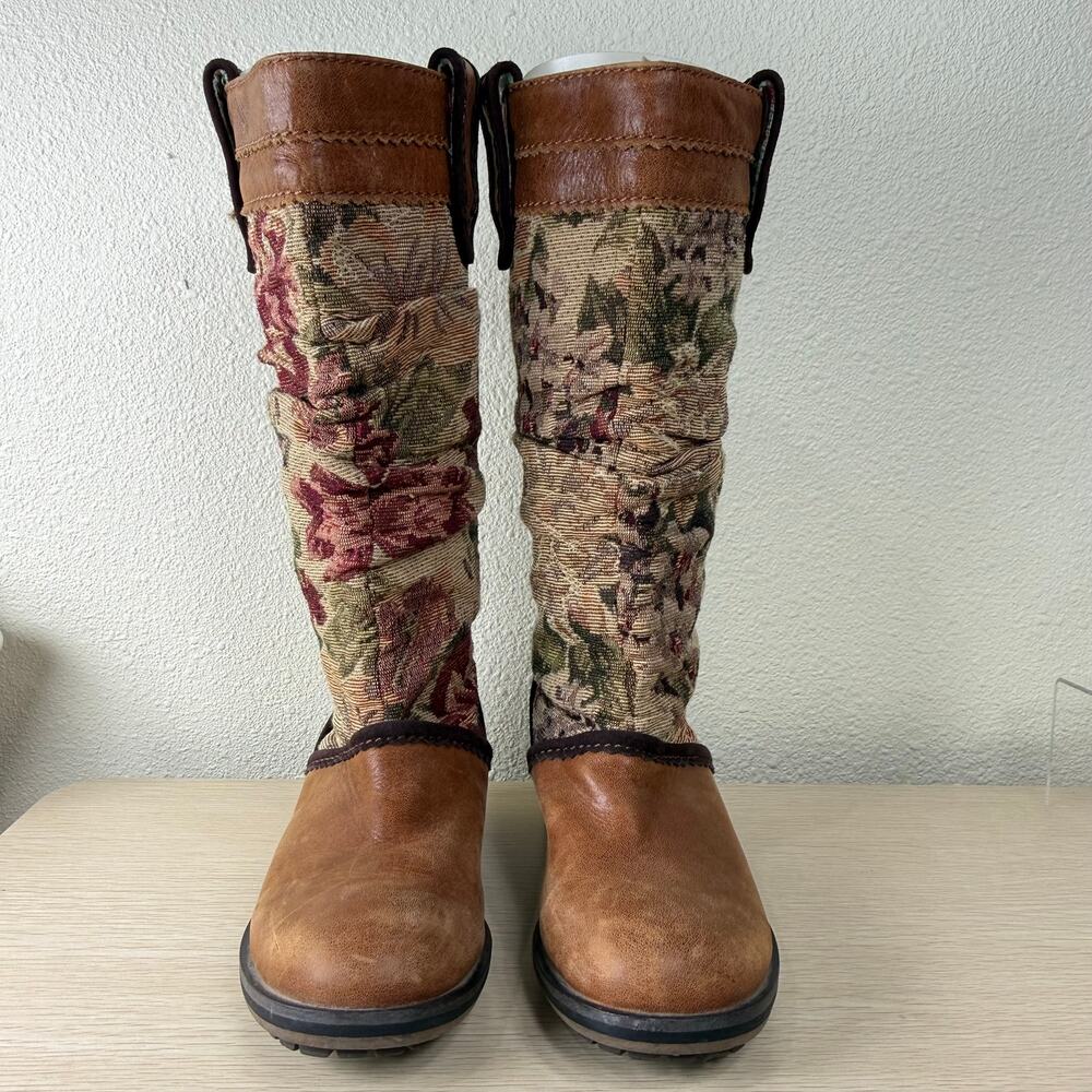 Irregular Choice Mutiny Brown Multicolor Floral T… - image 3